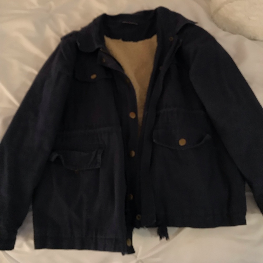 Navy blue army style jacket